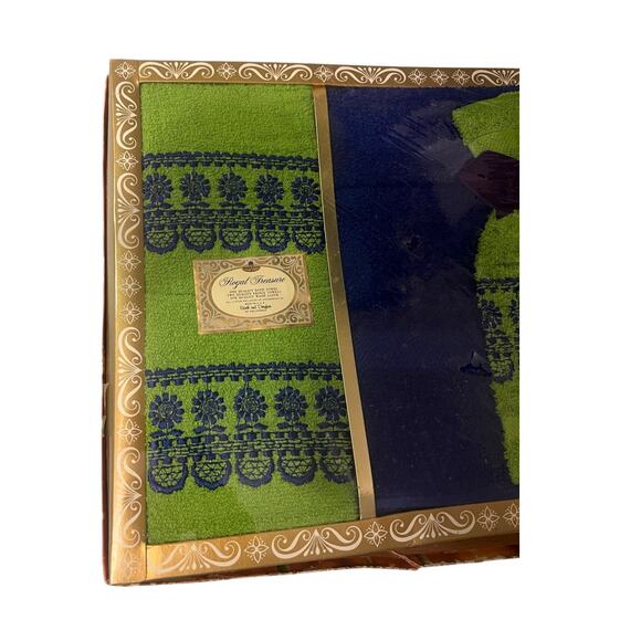 Vintage Bath towel Set Royal Terry California Royal Treasure in Original Package - Picture 2 of 9